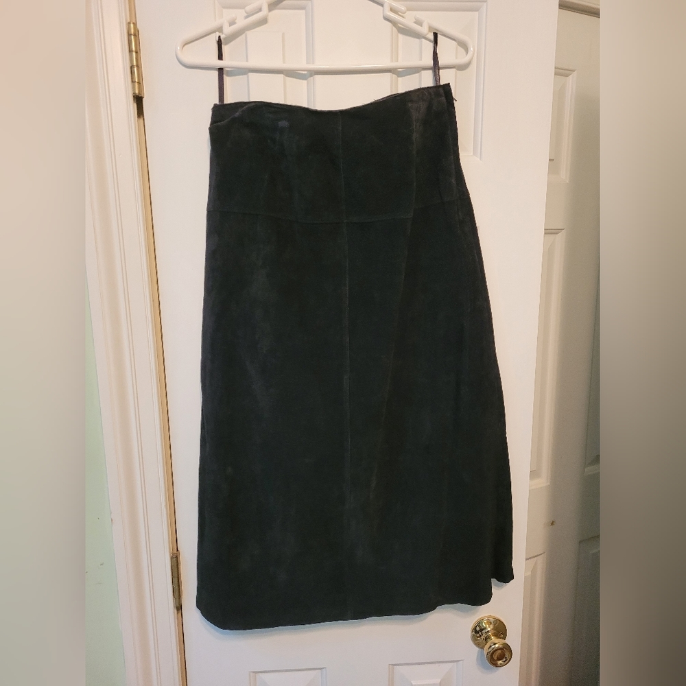 Real Suede Midi C&E Skirt.